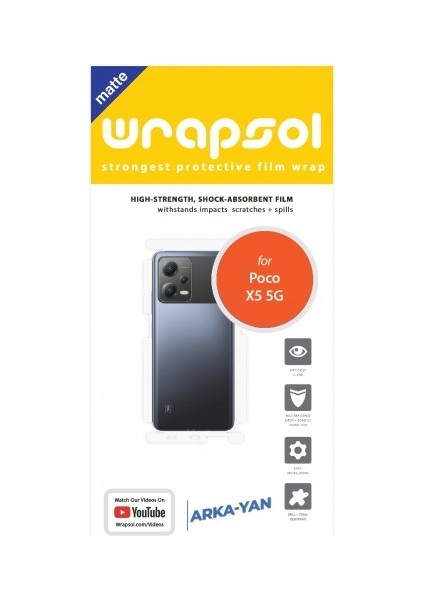 Xiaomi Poco X5 5g Mat Arka ve Yan Koruyucu Poliüretan Film