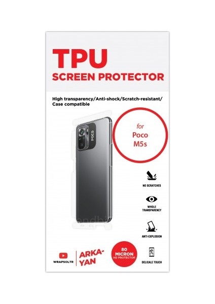 Xiaomi Poco M5S Arka ve Yan Koruyucu Tpu Film fiyatları