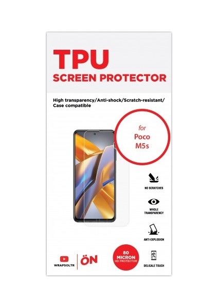 Xiaomi Poco M5S Ekran Koruyucu Tpu Film