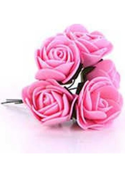 Lateks Gül Küçük Boy 144'LÜ Pembe