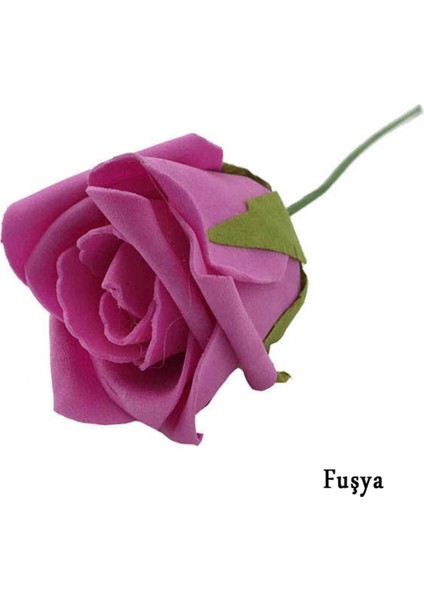 Lateks Gül Tekli Battal Boy - 20'li Fuşya fiyatları