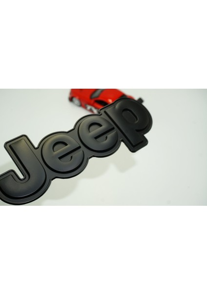 Jeep Kaput Bagaj 3m 3D Yeni Nesil Siyah Metal Logo Amblem Arma