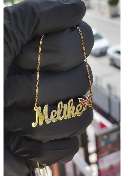 925 Ayar Gümüş 14 Ayar Altın Kaplama Kolye