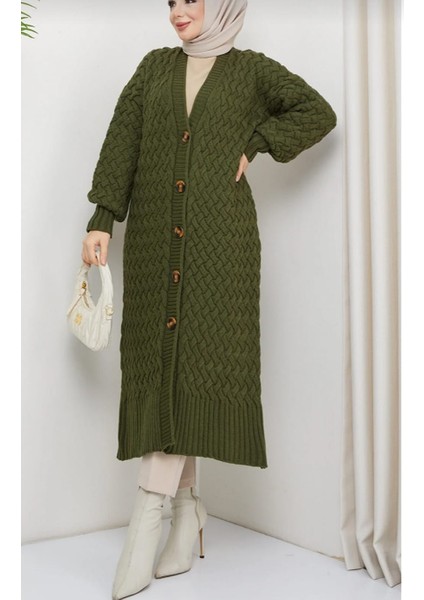 Kadın Uzunkollu Sepet Örgü Akrilik Dokuma Hırka fiyatları