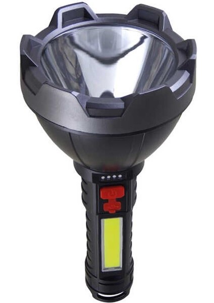 El Feneri USB Şarjlı El Feneri Süper El Feneri Avcı Feneri Balıkçı Feneri 8000 Lümen PT-6104