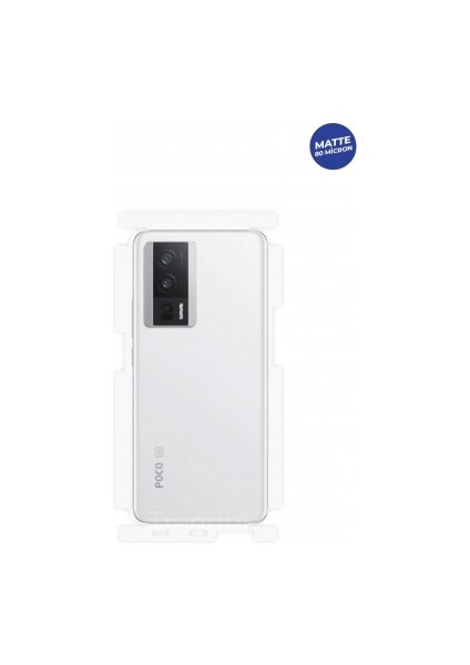 Xiaomi Poco F5 Pro Mat Arka ve Yan Koruyucu Tpu Film
