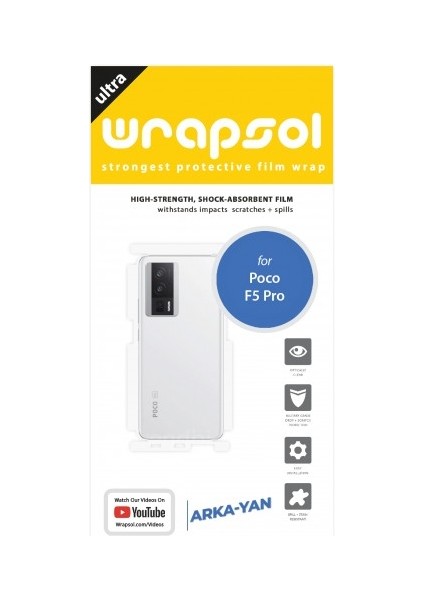 Xiaomi Poco F5 Pro Arka ve Yan Koruyucu Poliüretan Film fiyatları