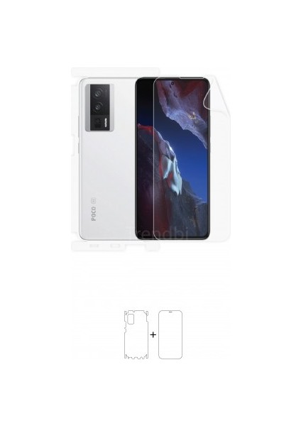 Xiaomi Poco F5 Pro Ön, Arka ve Yan 360 Derece Tam Kaplama Poliüretan Film