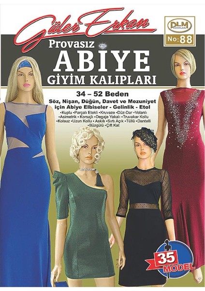 Güler Erkan Provasız Abiye Giyim Kalıpları No:88 2024