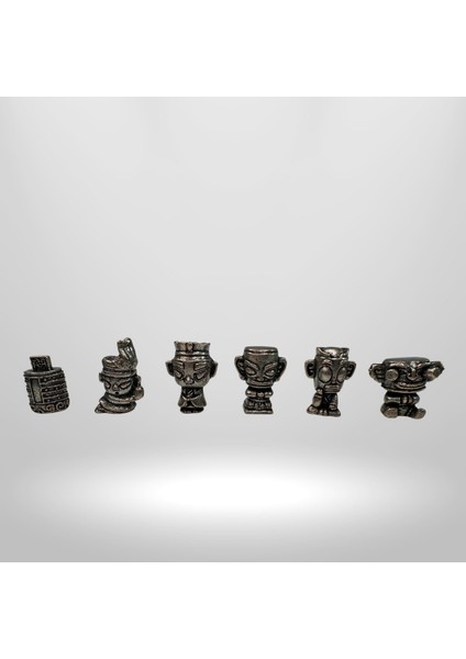 MC24 Metalicraft Metal Satranç Takımı – Ceviz Hazneli Kilitli Tahta– El Yapımı Miniature Metal Taşlar indirimleri