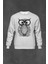 Gri Sweatshirt Baykuş Owl Gang Hip Hop Music Baskılı Unisex Sweat 1