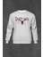 Gri Sweatshirt Death Note Oyun Ölüm Notu Baskılı Unisex Sweat 1