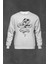Gri Sweatshirt Kral Kara Kobra Yılan King Black Snake Cobra Baskılı Unisex Sweat 1