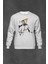 Gri Sweatshirt Baskılı Cristiano Ronaldo Gol Kralı Unisex Sweat 1
