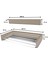Design Kurutmalık Çamaşır Askısı - Duvara Monte, Katlanabilir Çamaşırlık - (CAPPUCCINO-100CM) 3