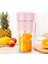 Pembe4 Tarzı USB Şarj Edilebilir Taşınabilir Kolay Blender Mini Sıkacağı Çok Fonksiyonlu USB Şarj Suyu Bardağı Meyve Elektrikli Suyu Karıştırma Fincan (Yurt Dışından) 2