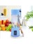 Mavi Stil Taşınabilir Meyve Sıkacağı Bardak 400ML 150W Sıkacağı Elektrikli Mikser USB Şarj 6 Bıçaklı Mini Meyve Sıkacağı Blender Milkshake Sebze Suyu (Yurt Dışından) 1
