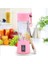 Mavi Stil Taşınabilir Meyve Sıkacağı Bardak 400ML 150W Sıkacağı Elektrikli Mikser USB Şarj 6 Bıçaklı Mini Meyve Sıkacağı Blender Milkshake Sebze Suyu (Yurt Dışından) 3