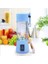 Mavi Stil Taşınabilir Meyve Sıkacağı Bardak 400ML 150W Sıkacağı Elektrikli Mikser USB Şarj 6 Bıçaklı Mini Meyve Sıkacağı Blender Milkshake Sebze Suyu (Yurt Dışından) 4
