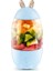 Mavi Stil 330ML Portable Mini USB Rechargeable Electric Juicer Bottle Cup Fruit Blender Mixer Rabbit Shape Extractor 19QE (Yurt Dışından) 1