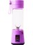 Beyaz Stil 2 Bıçak 380ML Bıçaklar Taşınabilir Elektrikli Meyve Sıkacağı Ev USB Şarj Edilebilir Smoothie Maker Karıştırıcılar Makine Sporları Şişe Juicingcup (Yurt Dışından) 1