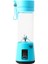 Kırmızı Stil 6 Bıçak 380ML Bıçaklar Taşınabilir Elektrikli Meyve Sıkacağı Ev USB Şarj Edilebilir Smoothie Maker Karıştırıcılar Makine Sporları Şişe Juicingcup (Yurt Dışından) 1