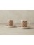 Modern Cube Bone Porselen 4 Parça 2 Kişilik Kahve Fincan Takımı Sarı 2