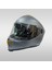 865 Solid Matt Grey Double Visor Kapalı Motosiklet Kaskı 2