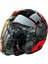 Kask Sway SW-766 Geko Black/red Çenesiz Güneş Gözlüklü 1