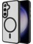 Samsung Galaxy S24 Kılıf Flet Sert Pc Arka Yüzey Wireless Şarj Özellikli Silikon + Ekran Koruyucu 1