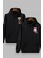 Unisex Tedy Tasarımlı Sevgili Kapüşonlu Sweatshirt 2'Li 1