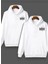 Unisex Love Barkod Tasarımlı Sevgili Kapüşonlu Sweatshirt 2'Li 1