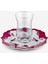 Allure Pembe Porselen Çay Tabağı Seti 15 cm 2