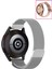 Samsung Galaxy Watch 42MM Uyumlu Kordon Hasır Metal Örgü Mıknatıslı Milano Kayış 2