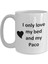 Paco Lover Kupa - Kedi Köpek Kuş Evcil Hayvan Adı - Love My Paco Adı Kahve - Ingilizce Kupa 3