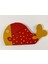 Benekli Balık Sarı Kırmızı Ahşap Puzzle Yapboz 1