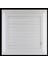 Menfez Banyo Wc Tuvalet Depo Havalandırma Plastik Panjur Beyaz 65X65 cm 3