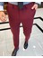 Italyan Stil Slim Fit Erkek Pantolon Bordo T7897 2