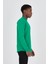 Grody.t Erkek Basic Regular Fit Yarım Balıkçı Sweatshirt Pamuk 2 Iplik Yeşil 3