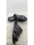 Çiğdem Gerçek Deri Siyah-Kahve Ortopedik Büyük Numara Terlik - Siyah-Kahve - 46 - ST02628-13333 4