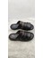 Çiğdem Gerçek Deri Siyah-Kahve Ortopedik Büyük Numara Terlik - Siyah-Kahve - 46 - ST02628-13333 5