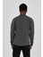 Grody.t Erkek Basic Regular Fit Yarım Balıkçı Sweatshirt Pamuk 2 Iplika Antrasit 3