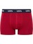 80509 Erkek Pamuklu 3'lü Boxer Bordo Gri Melanj Baskılı 3