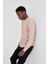 Grody.t Erkek Basic Regular Fit Yarım Balıkçı Sweatshirt Pamuk 2 Iplika Off White 1