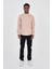 Grody.t Erkek Basic Regular Fit Yarım Balıkçı Sweatshirt Pamuk 2 Iplika Off White 2