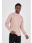 Grody.t Erkek Basic Regular Fit Yarım Balıkçı Sweatshirt Pamuk 2 Iplika Off White 3