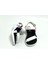 Kadın Kısa Topuk Rahat Taban Cırtlı Günlük Spor Sandalet SS001-0158 Beyaz 2