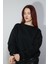Baskısız Siyah Unisex Sweatshirt 1