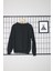 Baskısız Siyah Unisex Sweatshirt 2