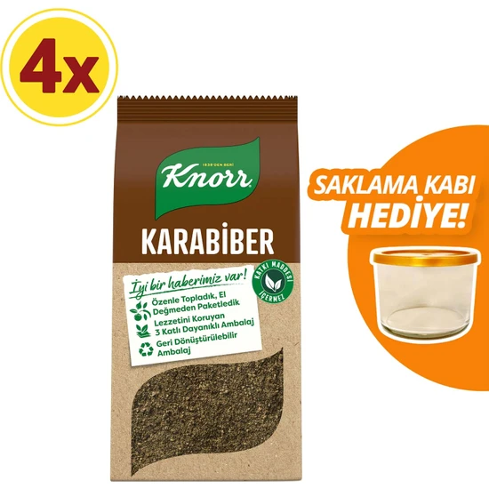 Knorr Baharat Serisi Karabiber 60 gr x 4 Adet